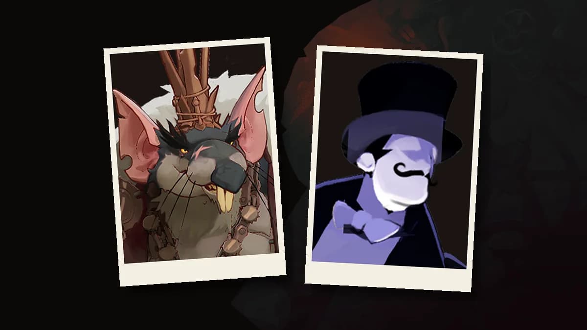 Hero cards of Rat King and Sinclair, the two Deadlock heroes nerfed in the October 5, 2026 update