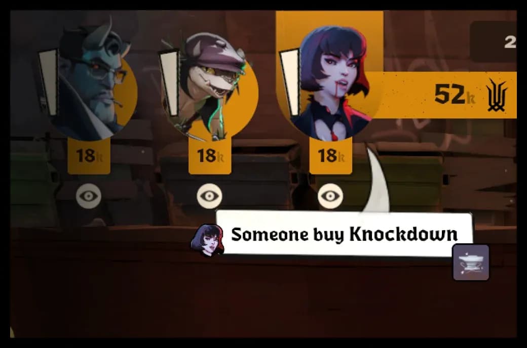 Deadlock item ping asking a teammate to buy Knockdown