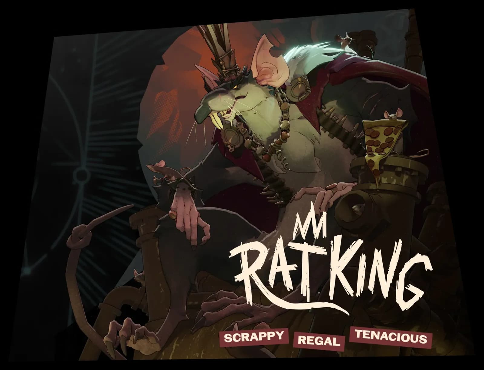Rat King hero card: Scrappy, Regal, Tenacious