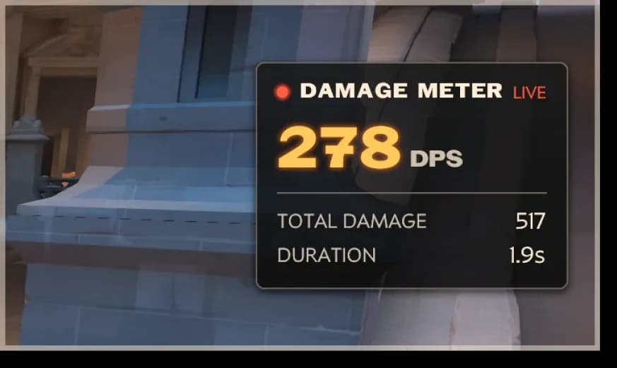 Deadlock sandbox DPS meter