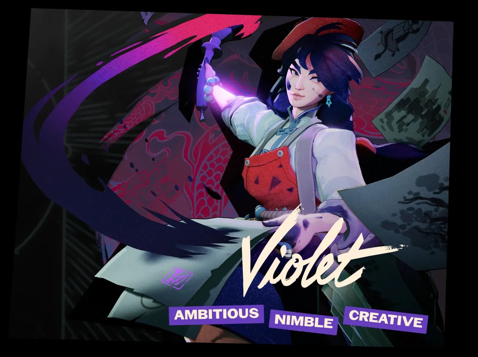 Violet hero card from City Never Sleeps