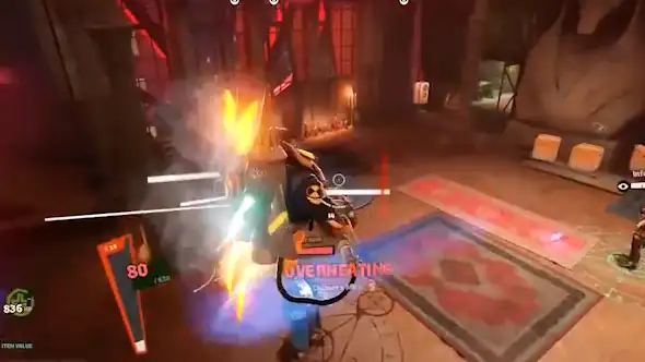 Deadman Danny overheats, turns on Ethereal Shift and dives into a training bot for 528 damage while his own health keeps rising